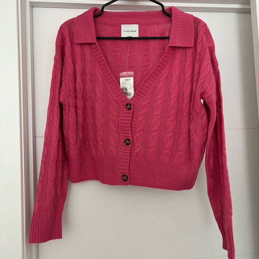 Pink Rose Sweater in pink